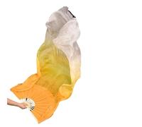 GSJNHY Belly Dance Fan 180cm Gradient Silk Belly Dance Fan Hand Dyed Flowy Extra Long Women's Practice Competition Stage Show Costume Accessory(Color 10)