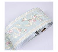 GSJNHY Border Wallpaper 1Pcs 5M Long Vintage Stickers Waistline Wall Baseboard Waterproof Borders Kitchen Bedroom Living Room Bathroom Wall Wallpaper (Color : 14, Size : 10.5cm Wide X5M Long)
