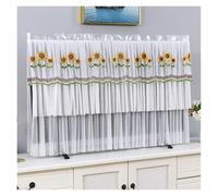 GSJNHY Tv Covers TV Cover Can Be Turned on Without Remove The Hanging Desktop Thin LCD Protective with Lace Simple for home(Color 013,168x100cm)