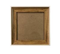 GSJNHY Wooden photo frame 5/6 Inch Square Photo Frame Setting Cross Stitch Frame Square Resin Photo Frame Photo Frame Picture Frame Wall Hanging(Walnut Wood,5 Inch 12.7x12.7cm)