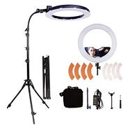 GSKAIWEN 18 in 65W LED Makeup Ring Light with Mirror for Lash Lamp Beauty Light Eyebrow Tattoo Light Eyelash Extension Lamp Studio Video Photography Light with stand, Phone Holder and Mirror