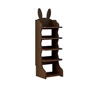 GSKDBCC Solid Wood Cartoon Style Shoe Rack Multi Layered Slim Small Storage Shelf Freestanding Shoe Organiser Vertical Shoe Rack for Entryways Bedrooms Garages and Corners Chaser of Light