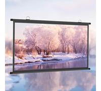 GSKDZG 40" 50" 60" Manual Projector Screen HD 4K Home Theater Projection Screen Pull Down Movie Screen For Indoor Outdoor, Wrinkle Free, Easy Roll Up(40 Inch (4:3))