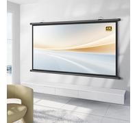 GSKDZG 40" 50" 60" Projector Screen Wall Mounted Home Theater Projection Screen 4K HD Manual Movie Screen For Indoor Outdoor Portable Projector Movie Screen(40 Inch 16:9)