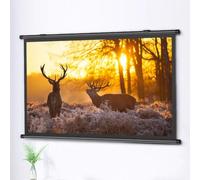 GSKDZG 40 Inch 50 Inch 60 Inch Projector Screen Manual Pull Down Projection Screen HD Home Theater Movie Screen 4K Portable Screen 4:3 16:9 Format(60 Inch (16:9))