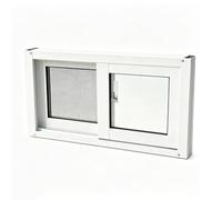 GSKDZG Basement Window Replacement Sliding Window Flush Mount Horizontal Shed Windows for House Garage Bathroom Windows with Tempered Glass and Screen(White,W50 x H40cm (20" x 16"))