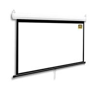 GSKDZG Manual Pull Down Projector Screen 60" 72" Retractable Projection Screen 3D 4K HD Home Theater Movie Screen For Indoor Outdoor, 4:3 16:9 Format, Auto-Locking(72 Inch 16:9)