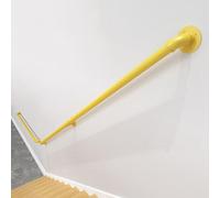 GSKDZG Round Stair Handrail Metal Wrought Iron Stair Railing Industrial Pipe Banister Railing for Indoors and Outdoors Non-Slip Safety Hand Rail 1ft-20ft(Yellow,600cm)