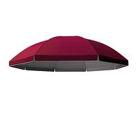 GSKDZG Round Umbrella Replacement Canopy 8 Ribs 10 Ribs Canopy Cover Scalloped Edge Umbrella Replacement Cloth For Garden Patio Beach Pool Parasol Canopy(Burgundy,2.4m/7.8ft (8 Ribs))