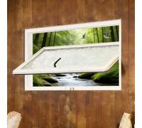 GSKDZG Shed Window Replacement Basement Hopper Window Flush Mount Bathroom Windows for Garage RV Kitchen Cabin Barn Warehouse(White,W50 x H40cm (20" x 16"))