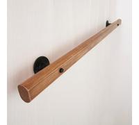 GSKDZG Stair Railing Solid Wood Stair Handrail Non-Slip Stair Banister Wall Mounted Safety Hand Rail Handrail for Stairs Indoor Outdoor Steps 50cm(100cm)