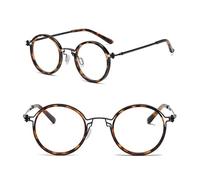 GSKFXJ Premium Retro Reading Glasses Round For Unisex, Progressive MultiFocus Presbyopia glasses, Anti Eye Strain Glasses(Tortoiseshell,2.5)