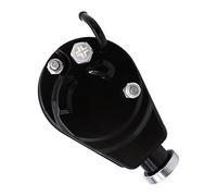 GSKMOTOR Black Saginaw Power Steering Pump Key Way A-Can Style Compatible with GM Vehicles GMC Chevrolet Chevy Buick Oldsmobile Pontiac Chrome