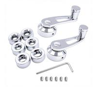 GSKMOTOR Chrome Billet Aluminum 3" Window Crank Handle Kit Compatible for Hot Rod Chevy Ford Chrysler