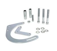 GSKMOTOR Polished Chrome Low Mount Alternator Bracket for SBC SB CHEVY Swp 283 305 327 350 383 400