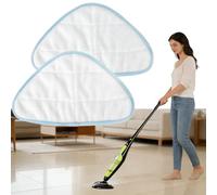 GSKQCRPR 2 Steam Mop Pads Compatible with H2O HD Steam Mop, Microfibre Cleaning Cloths, Reusable Microfibre Mop Pads,Microfibre Mop Pads,Mop Pads for Floor Cleaning