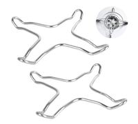 GSKQCRPR 3-Piece Gas Stove Support Set, Gas Cooktop Support with Cross Reduction Grid, Four-Prong Reducer for Small Pots and Coffee Makers