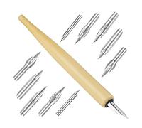 GSKQCRPR Dip Pen, 11Pcs Comic Comic Dip Pen with 1 Pen Hold and 10 Nibs,Calligraphy Pen Set,Stainless Steel Ink Pen,for Animation Calligraphy Sketch Signing Painting Cartoonists Artists