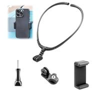 GSKQCRPR Magnetic Neck Mount for Action Camera, Quick Release One-Click Button Ergonomic Design, Universal for GoPro Hero 12/11/10/9 DJI Action 4/5 Insta360 Ace Pro