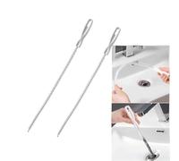 GSKQCRPR Silicone Straw Brushes 2 Pack, 45cm Reusable Stainless Steel Handle Nylon Wire Bristles Bottle Brush Setfor Glass/Metal Straws & Narrow Bottles, Long Handle Eco Friendly Pipe Brush with Hangi