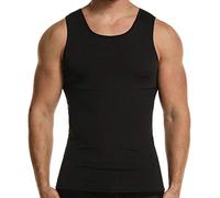GSKS Mens Body Shaper Compression Tank Top Slimming Shapewear Abdomen Undershirt - black - XXL