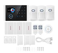 GSM Burglar Intruder Security Alarm System with 2.4 inch TFT Screen, SOS Call for Help, Wireless Doorbell, for Home Business