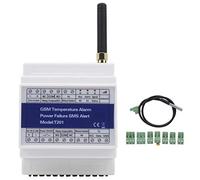 GSM SMS Temperature Alarm Power Failure Alert, Remote Control Monitoring Support Timer Report Remote Reading of Historical Data