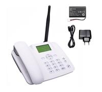 GSM Wireless Desk Phone, Big Button,White