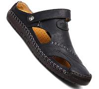 GSNOW Mens Summer Sandals Lightweight Hiking Trekking Walking Sandals Shoes, Black, 45 EU