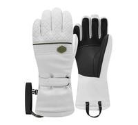 Gsnow5 Womens Premium Leather Insulated Waterproof Windproof Polymax Ski Gloves, Brand Racer, Size L, 1 Pair
