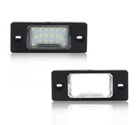 GSOWO LED Number Plate Light for V-W GOLF5 Variant Pass-at 3bg Tiguan Touareg Bora Limousine/Variant, [18 SMD Chips] [Plug & Play], Rear Number License Plate Lamps, 2 PCS, White Light