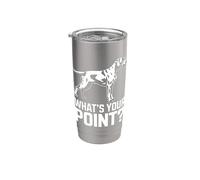 GSP Dog What's Your Point Funny German Shorthaired Pointer Stainless Steel Insulated Tumbler