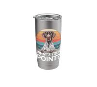 GSP Dog What's Your Point German Shorthaired Pointer Stainless Steel Insulated Tumbler