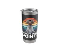GSP What's Your Point Funny German Shorthaired Pointer Stainless Steel Insulated Tumbler