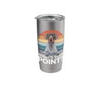 GSP What's Your Point Funny German Shorthaired Pointer Stainless Steel Insulated Tumbler