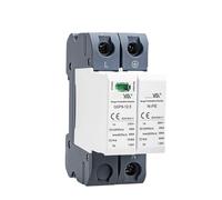 GSP9 12.5KA T1+T2 50KA Type 1 SPD 2P 1P+NPE Surge Protector 275VAC Din Rail House Lightning Protector(1P NPE 12.5KA 275VAC)