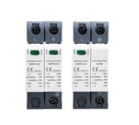GSP9 12.5KA T1+T2 Class 50KA SPD 2P 1P+NPE Surge Protector 275VAC Din Rail House Surge Protector 1Pcs(2P 12.5KA 275VAC)