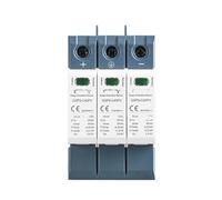 GSP9 3P Solar Photovoltaic Low Voltage DC SPD Rail DC 600V 1000V 1500V 40KA Surge Protector Arrestor(3P 600VDC)