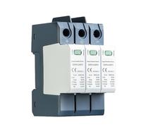 GSP9 3P Solar PV Low Voltage DC SPD Din Rail DC 600V 1000V 1500V 40KA Surge Arrester Protector 1Pcs(3P 600VDC)