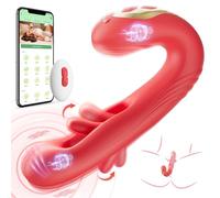 Gspot Clitoral Vibrator Sex Toy - APP Remote Control Couple Vibrators with 9 Vibration 9 Flapping Modes, Rechargeable Nipple Anal Stimulation Adult Toys, Wearable Vibrator Sex Toys for Women