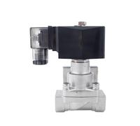 GSPZ 25bar SS304 High Temperature 2 Way Steam Solenoid Valve 3/8 G1/2" 3/4 1 Inch DC12V Orifice 15mm/20mm/25mm Normal Close(3/4",DC24V)