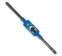 GSR Steel Tap Wrench with Centring Eye, Silver (Size 1.1/2 | M1 - M12), Holder for Taps, Square Socket, Made of High-Quality Stainless Steel, Adjustable Steel Tap Wrench