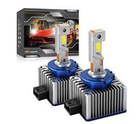 GSRECY D1S LED Headlight Bulbs, 80000LM 240W 6000K Ultra Bright White Anti-Error CANBUS Ready Off-Road Driving Lights, IP68 Waterproof High Low Beam Xenon HID Replacement Lights