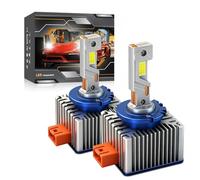 GSRECY D3S LED Headlight Bulbs, 80000LM 240W 6000K Ultra Bright White Anti-Error CANBUS Ready Off-Road Driving Lights, IP68 Waterproof High Low Beam Xenon HID Replacement Lights