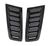 GSRECY For Focus RS ST MK2 style ABS plastic bonnet vents Hood Trim (Gloss Black)