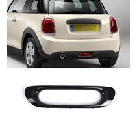 GSRECY Gloss Black Rear Bumper Fog Light Decorative Cover Bezel Trim Compatible with Mini Cooper F55 F56 F57 2014-2021