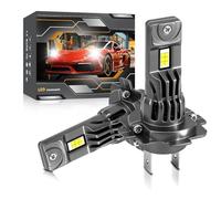 GSRECY H7 LED Headlight Bulbs Cool White 30W with Turbo Cooling Fan, CANBUS Ready, 300% Brighter than Halogen, Plug and Play, Pack of 2