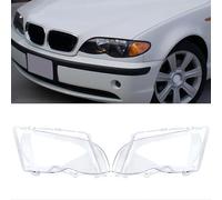 GSRECY Headlight Lens, Right & Left Side Headlight Headlamp Lens Clear Lens Cover Compatible with BMW 3 series E46 Saloon 2002-2005 330i 320i 318i 4 Door