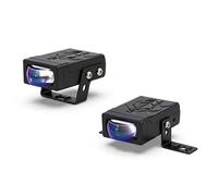 GSRECY LED Grille Pod Lights, 50W White Amber Hi/Lo Beam with Cut-Off Matrix Lens, Slim IP68 Fog Driving Auxiliary Lights for Motorbike Lorries Van 4x4 Off-road Quad Bike Tractor SUV