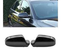 GSRECY Mirror Cover, Pair Exterior Door Side Rear View Wing Mirror Cap Shell Case Compatible with Audi 2010-2013 A3, 2013-2016 A4 B8.5, 2010-2016 S5, No Lane Assist